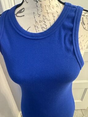 Lulu's Royal Blue Ribbed Tank NEW